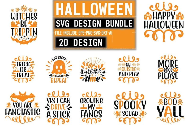 Halloween Design SVG Bundle 10 - CraftNest - Digital Crafting and Art