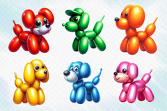 Funny Balloon Dogs Clipart Bundle 4 - CraftNest - Digital Crafting and Art