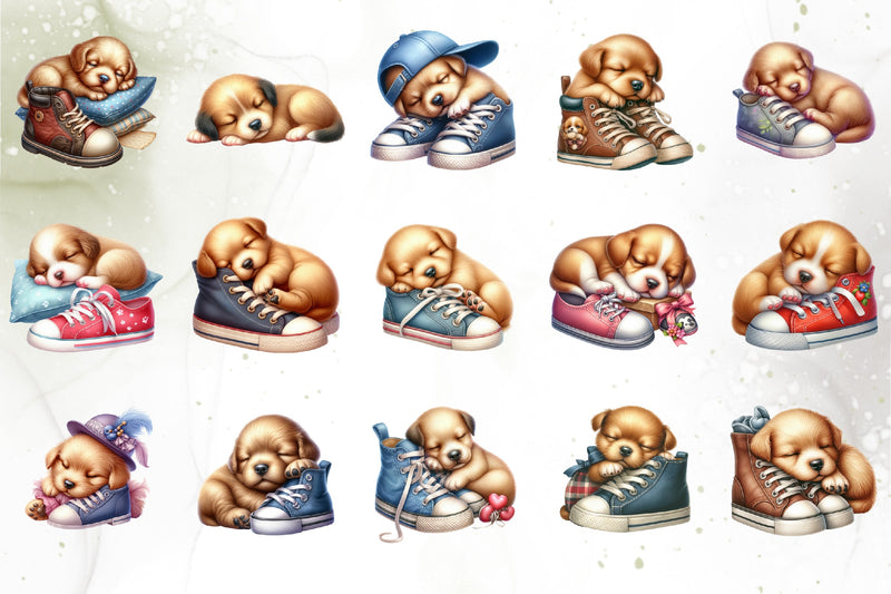 Puppy & Shoe Clipart Bundle - CraftNest - Digital Crafting and Art