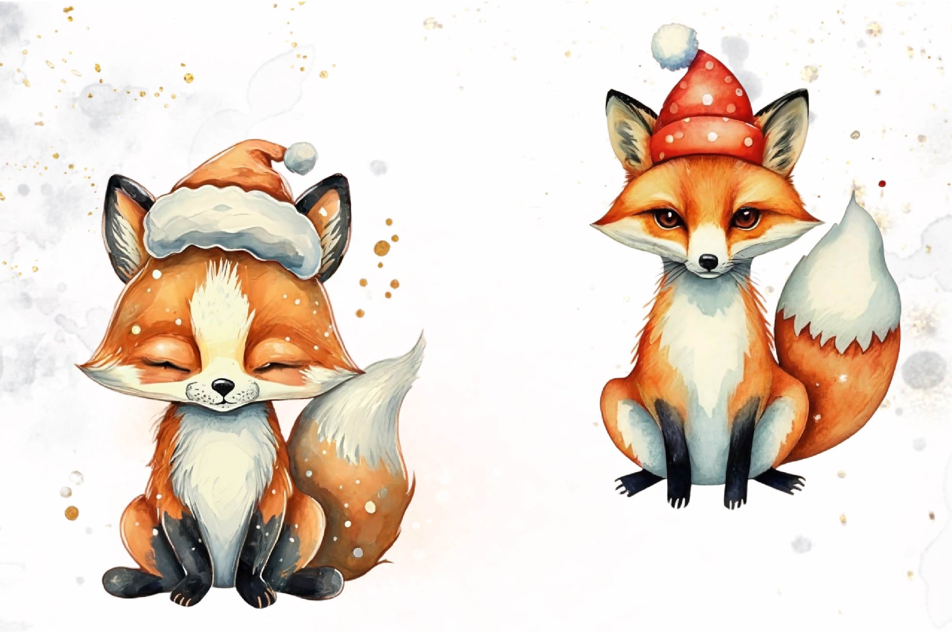 Winter Fox Clipart Bundle - CraftNest - Digital Crafting and Art