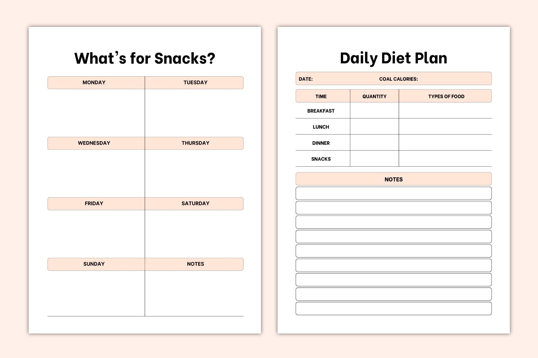 My Healthy Food Planner
