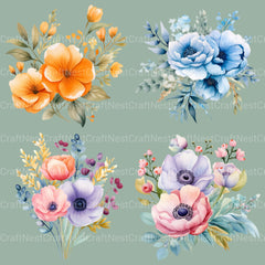 Flowers Clipart Bundle 30 - CraftNest - Digital Crafting and Art
