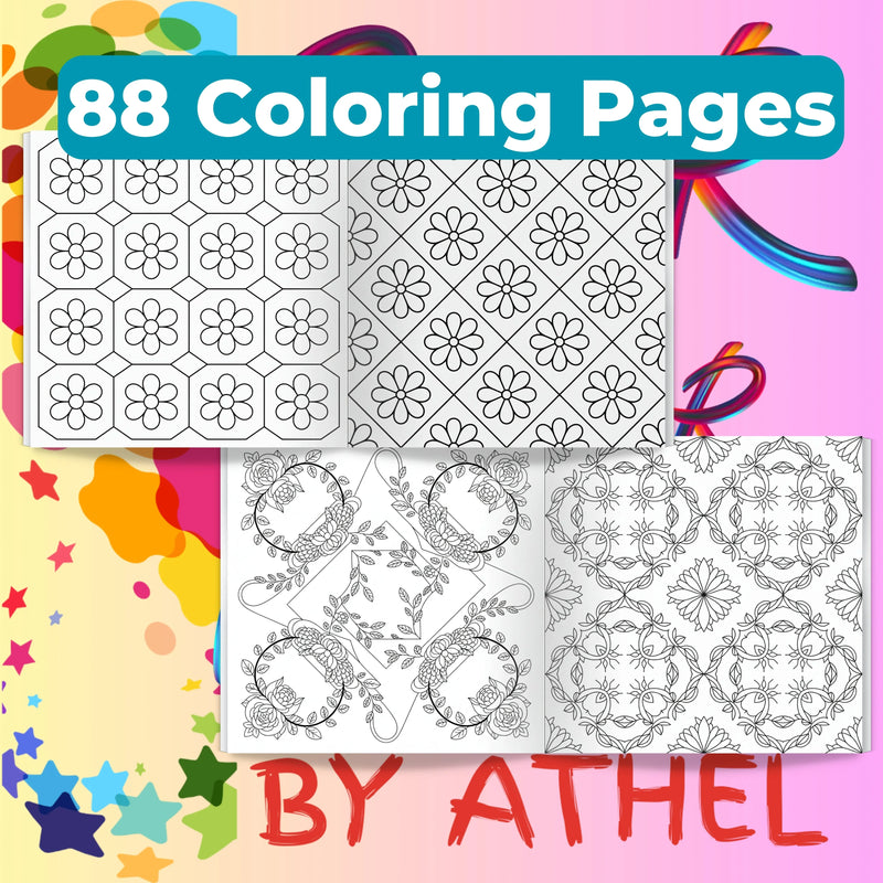 Nature Pattern Coloring Books Bundle - CraftNest - Digital Crafting and Art