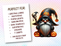 Halloween Scary Gnome Clipart Bundle 2 - CraftNest - Digital Crafting and Art