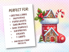 Christmas Stocking With House Clipart Bundle - CraftNest - Digital Crafting and Art