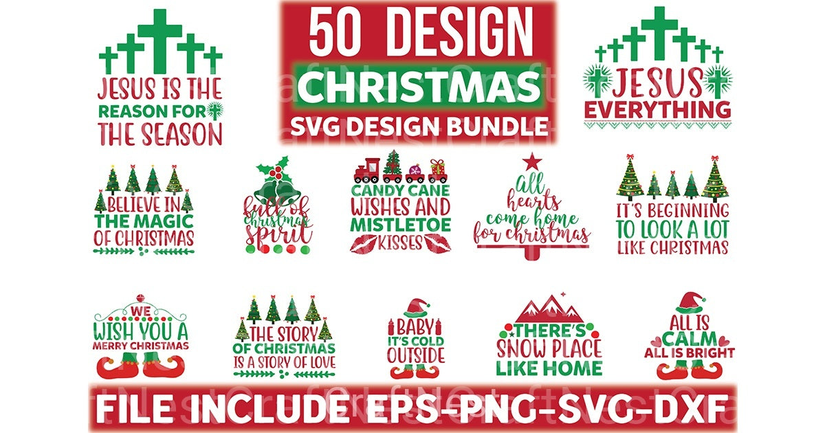 Christmas Design Bundle 13 - CraftNest - Digital Crafting and Art