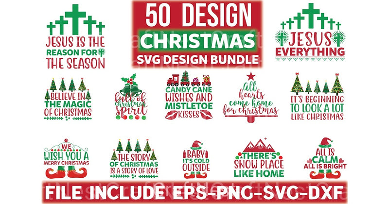 Christmas Design Bundle 13 - CraftNest - Digital Crafting and Art