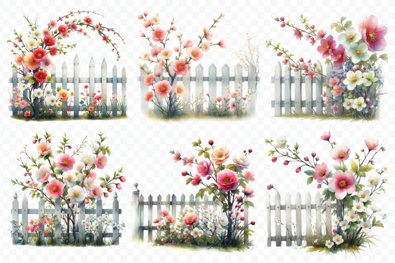 Garden Fences Clipart Bundle - CraftNest - Digital Crafting and Art