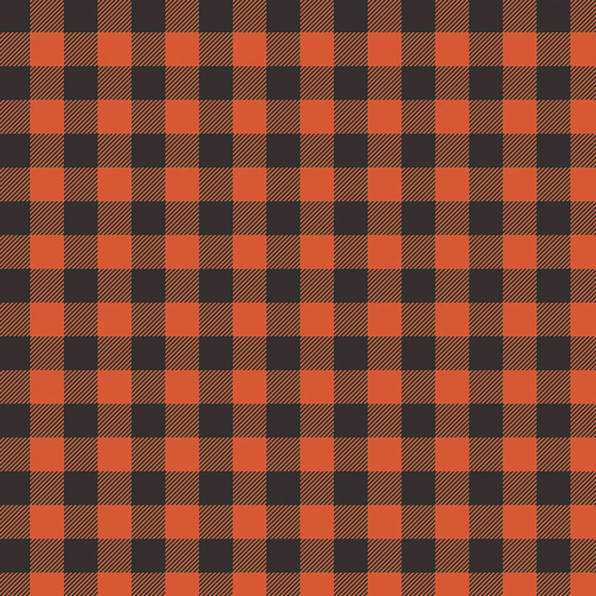 Halloween Plaid Seamless Digital Paper - CraftNest - Digital Crafting and Art