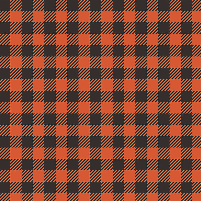 Halloween Plaid Seamless Digital Paper - CraftNest - Digital Crafting and Art