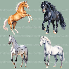 Horses Clipart Bundle 2 - CraftNest - Digital Crafting and Art