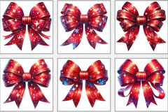 Christmas Red Coquette Bow Clipart Bundle 4 - CraftNest - Digital Crafting and Art