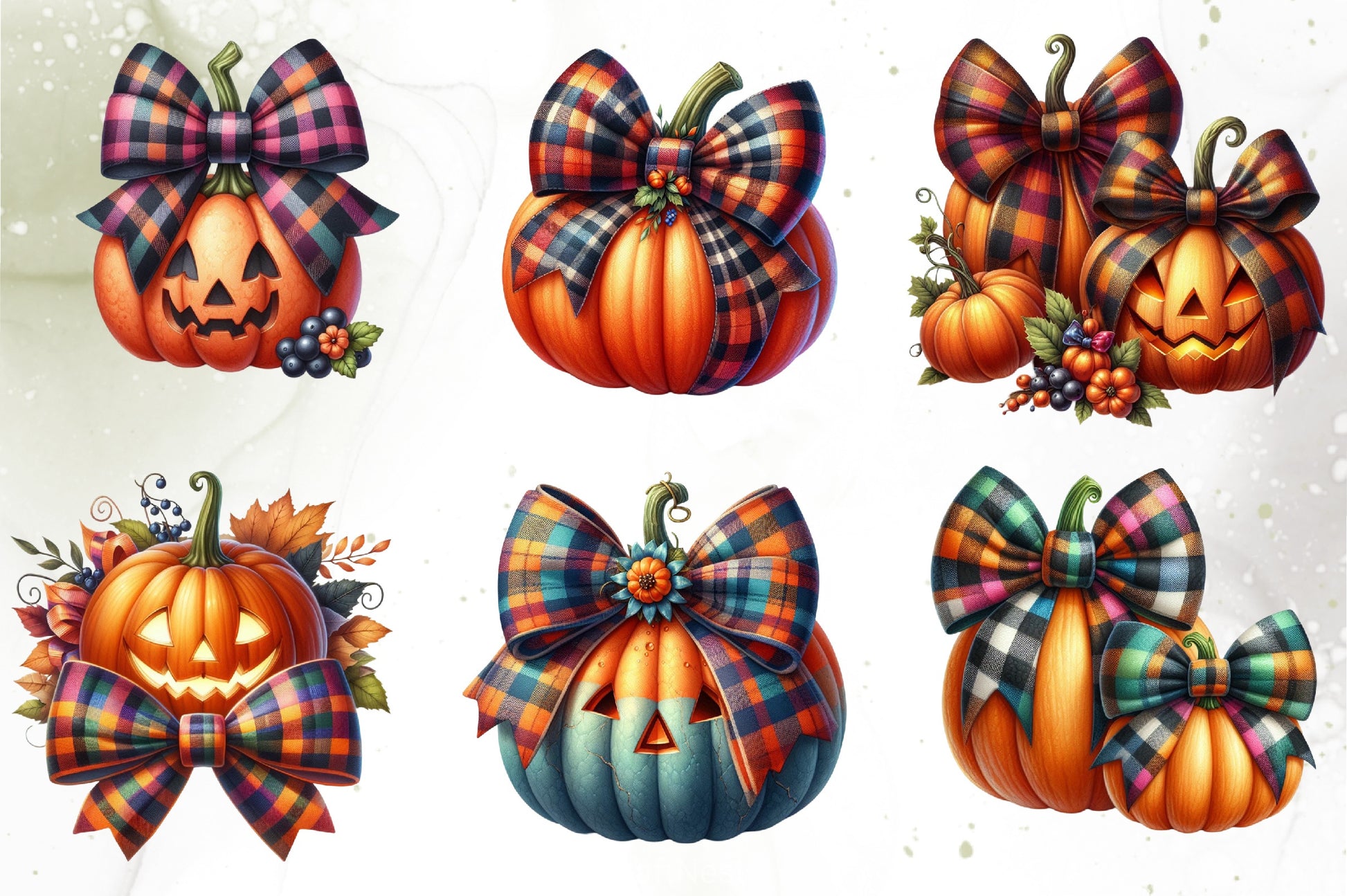 Retro Pumpkin Clipart Bundle - CraftNest - Digital Crafting and Art