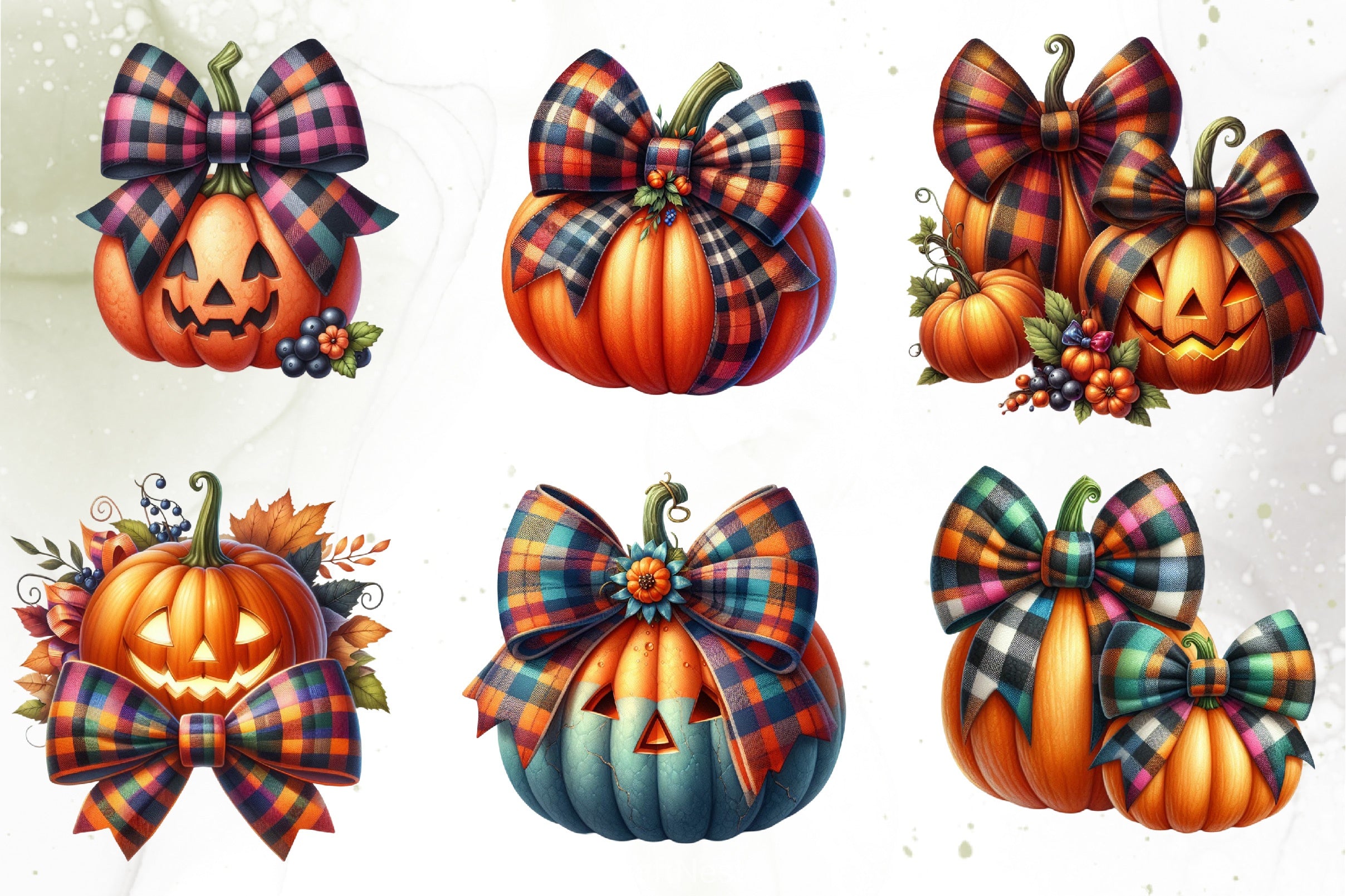 Retro Pumpkin Clipart Bundle - CraftNest - Digital Crafting and Art