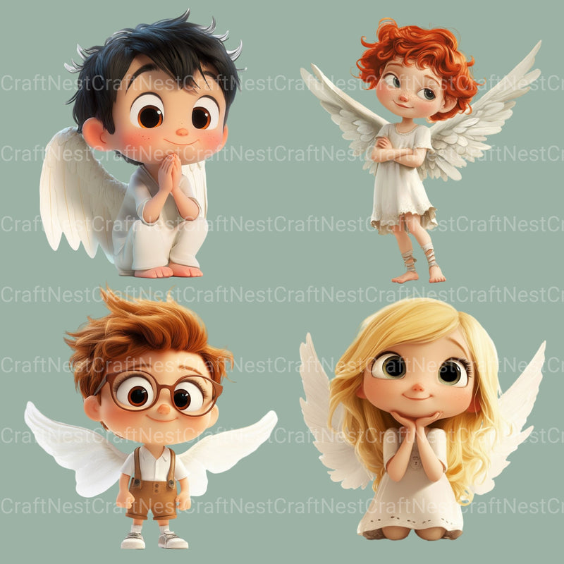 Angels Clipart Bundle - CraftNest - Digital Crafting and Art