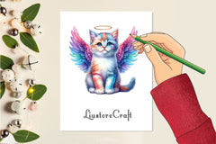 Cat With Angel Wings Clipart Bundle - CraftNest - Digital Crafting and Art