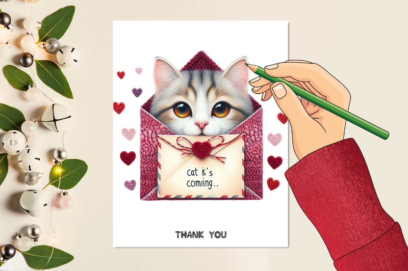 Cute Animals In Crochet Envelopes Clipart Bundle - CraftNest - Digital Crafting and Art