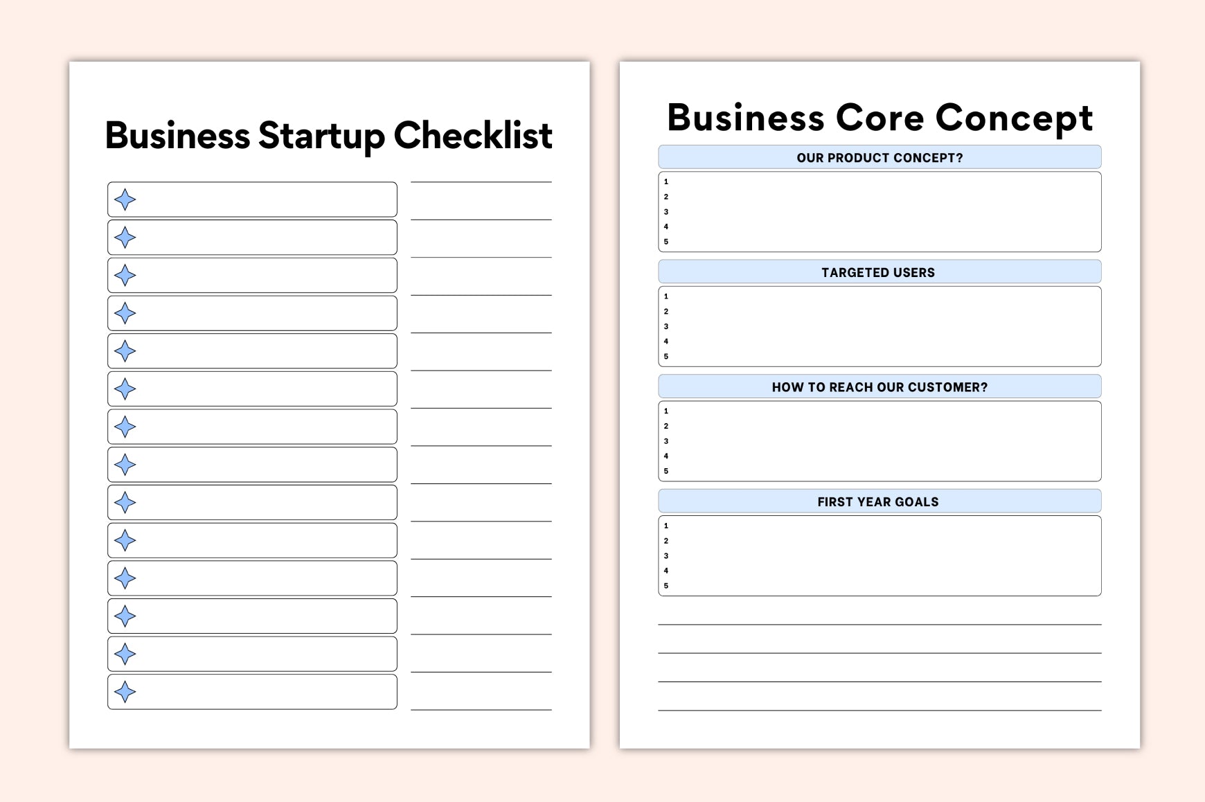 Entrepreneur Business Workbook