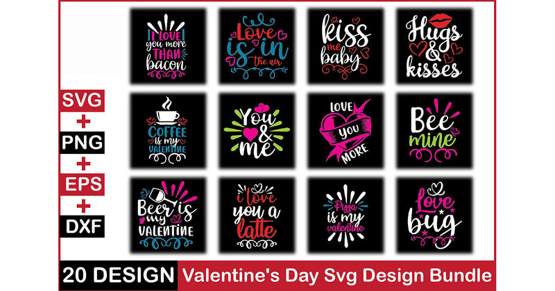 Valentine's Day SVG Bundle 22 - CraftNest - Digital Crafting and Art