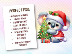 Christmas Koala Clipart Bundle - CraftNest - Digital Crafting and Art