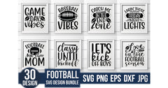 Football SVG Bundle 2 - CraftNest - Digital Crafting and Art