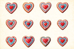 Valentine's Love Cookie Clipart Bundle - CraftNest - Digital Crafting and Art