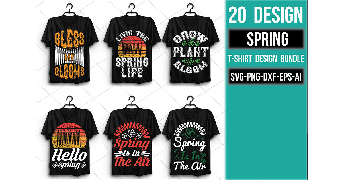 Spring T Shirt Bundle - CraftNest - Digital Crafting and Art