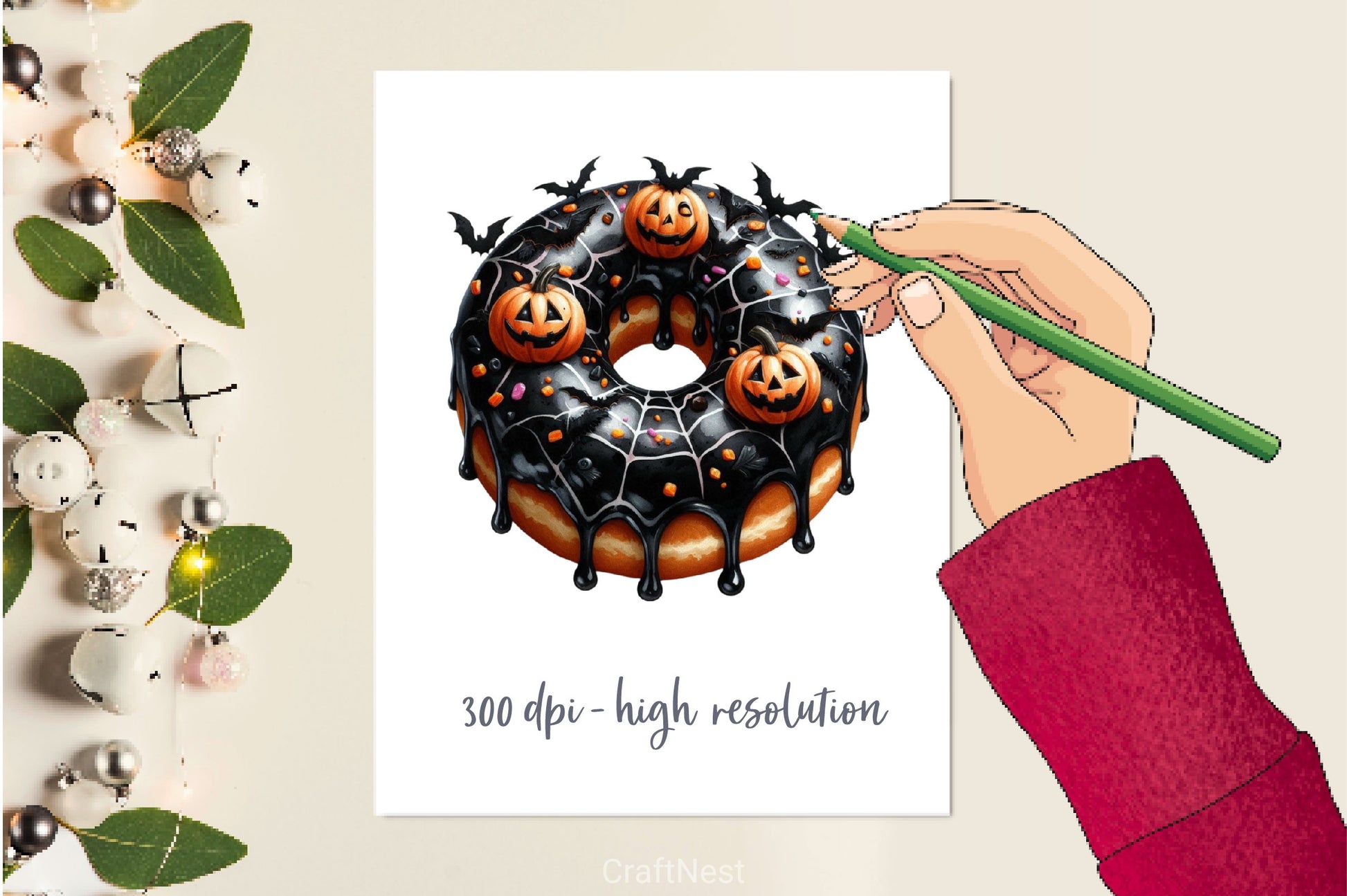 Halloween Donut Clipart Bundle 3 - CraftNest - Digital Crafting and Art