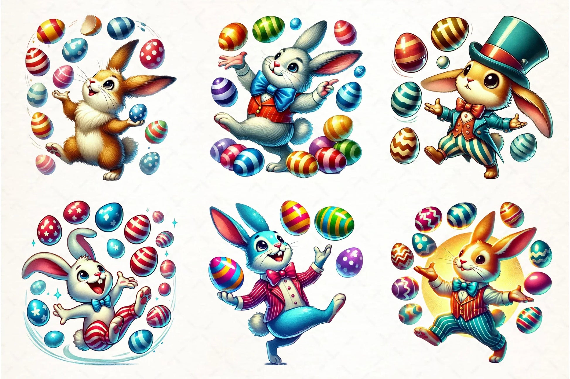 Easter Eggs & Bunny Clipart Bundle - CraftNest - Digital Crafting and Art