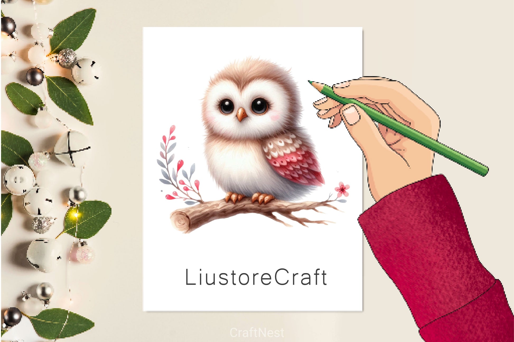 Baby Owl Clip Art Clipart Bundle - CraftNest - Digital Crafting and Art