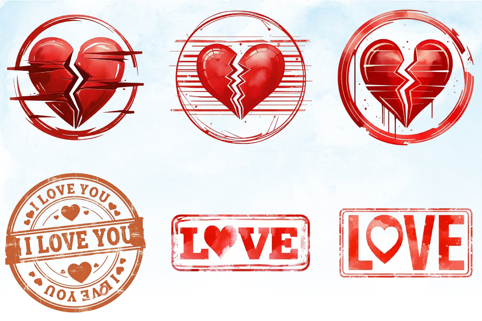 Valentine Stamps Clipart Bundle - CraftNest - Digital Crafting and Art