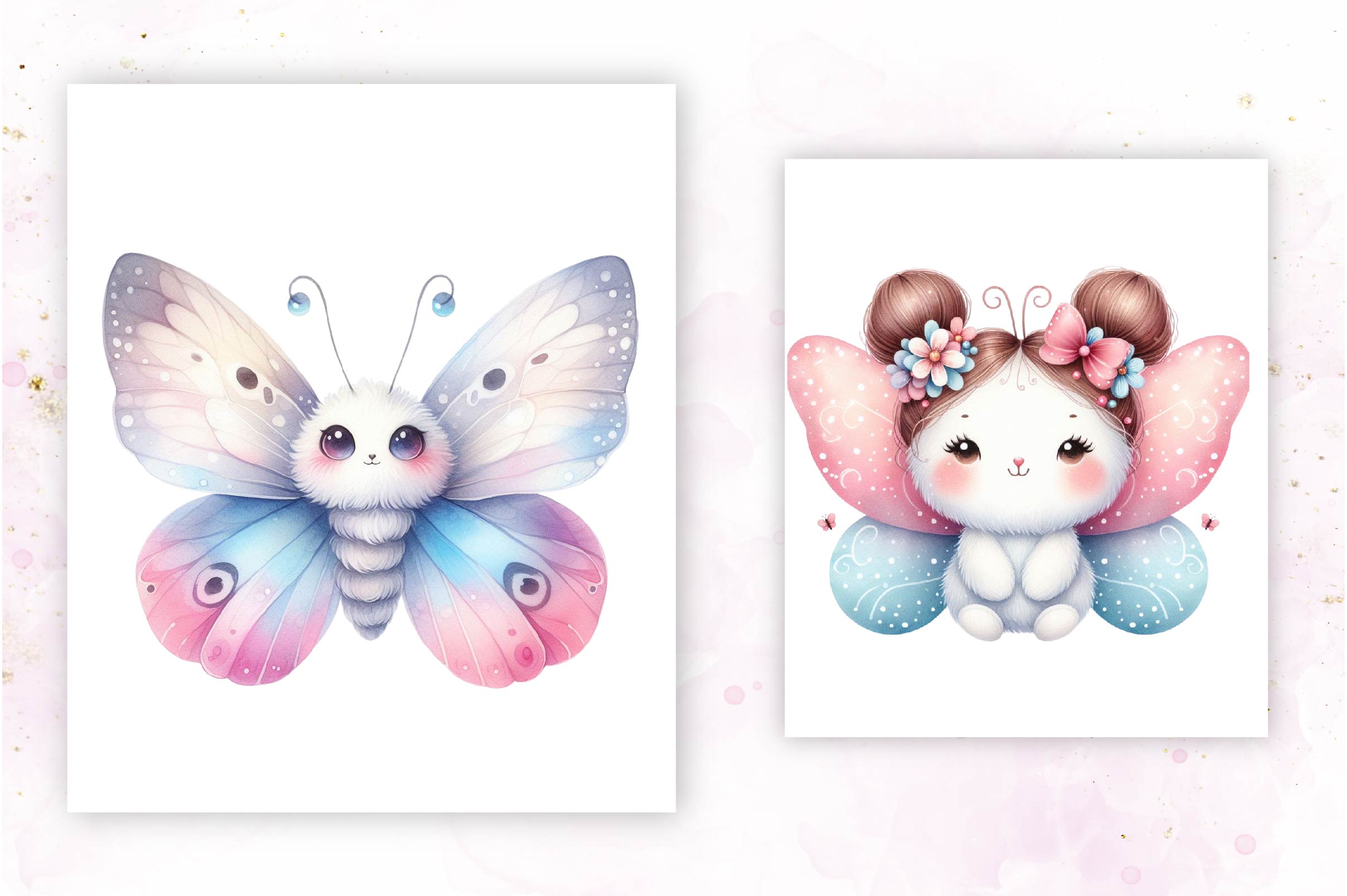 Cute Butterfly Clipart Bundle 1 - CraftNest - Digital Crafting and Art