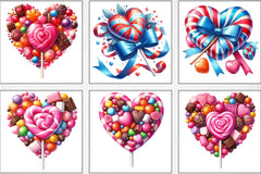 Valentine's Candy Heart Clipart Bundle - CraftNest - Digital Crafting and Art