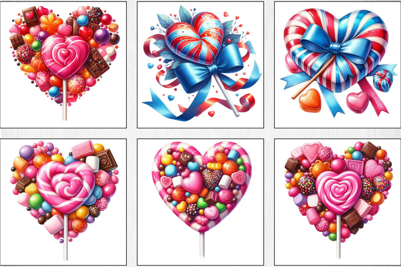 Valentine's Candy Heart Clipart Bundle - CraftNest - Digital Crafting and Art