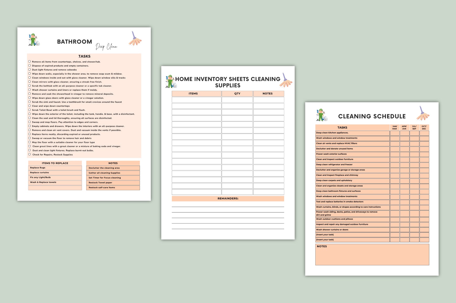 ADHD Clean Space Focus Planner