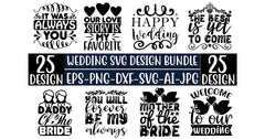 Wedding SVG Bundle - CraftNest - Digital Crafting and Art