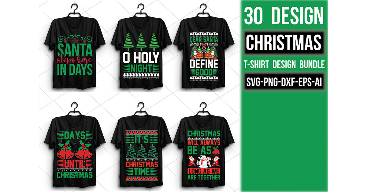 Christmas T Shirt Bundle 17 - CraftNest - Digital Crafting and Art