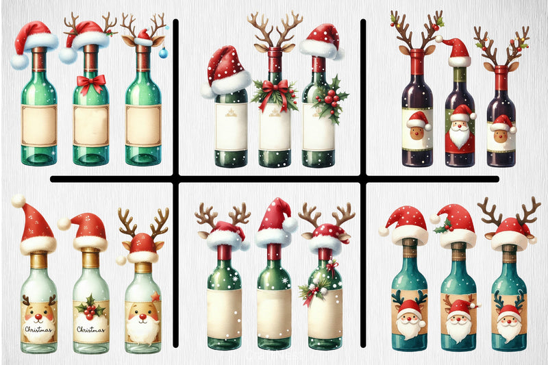 Beer Christmas Funny Clipart Bundle - CraftNest - Digital Crafting and Art