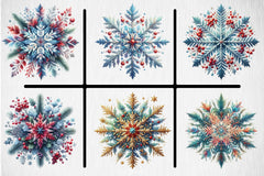 Snowflake Clipart Bundle - CraftNest - Digital Crafting and Art