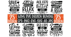 Wine SVG Bundle 3 - CraftNest - Digital Crafting and Art