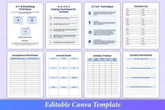 Mental Health Worksheets Collection - CraftNest - Digital Crafting and Art