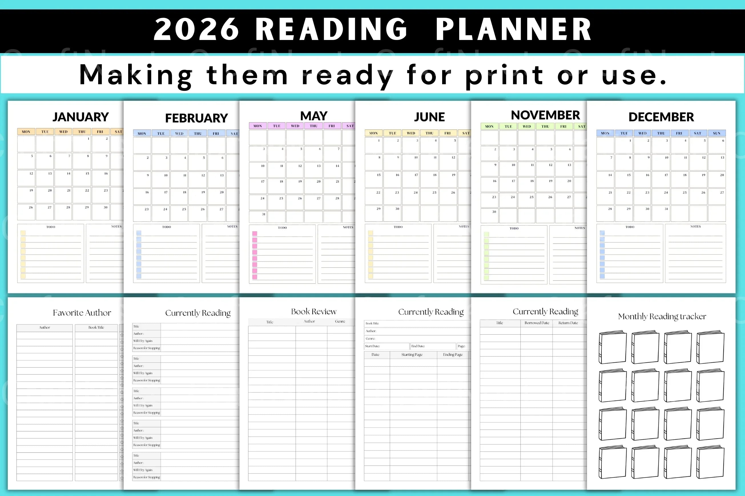 Reading Planner Guide - CraftNest - Digital Crafting and Art