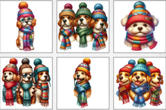 Winter Dogs Clipart Bundle - CraftNest - Digital Crafting and Art