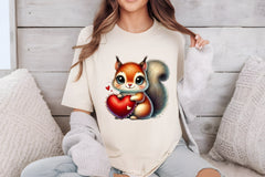 Valentine Squirrel Heart Clipart Bundle - CraftNest - Digital Crafting and Art