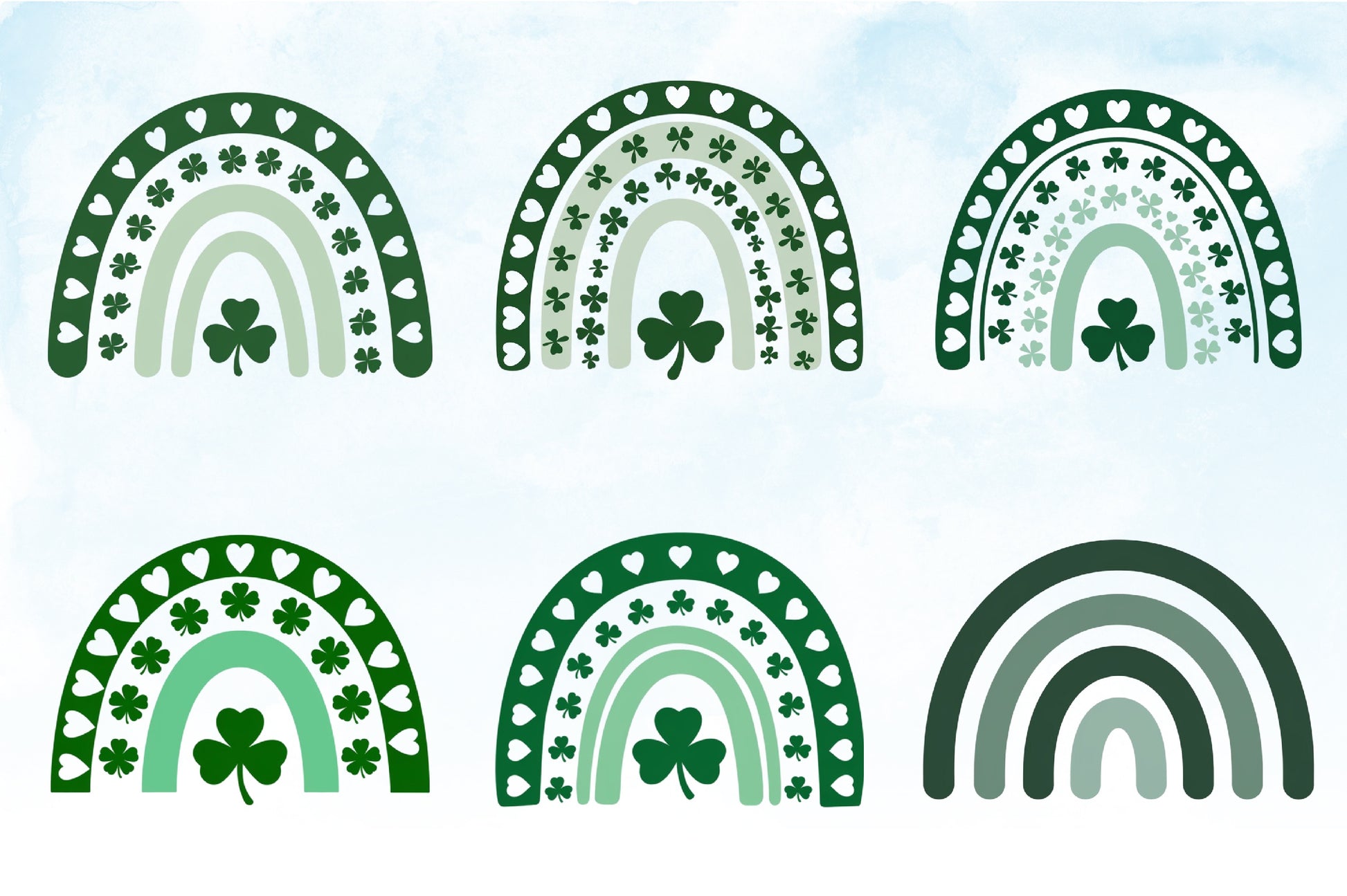 St. Patrick's Day Rainbow Clipart Bundle - CraftNest - Digital Crafting and Art