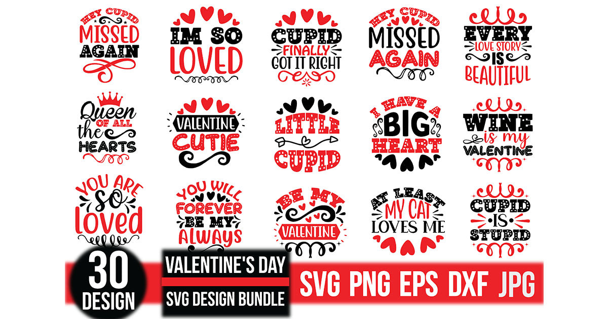 Valentine's Day SVG Bundle 17 - CraftNest - Digital Crafting and Art
