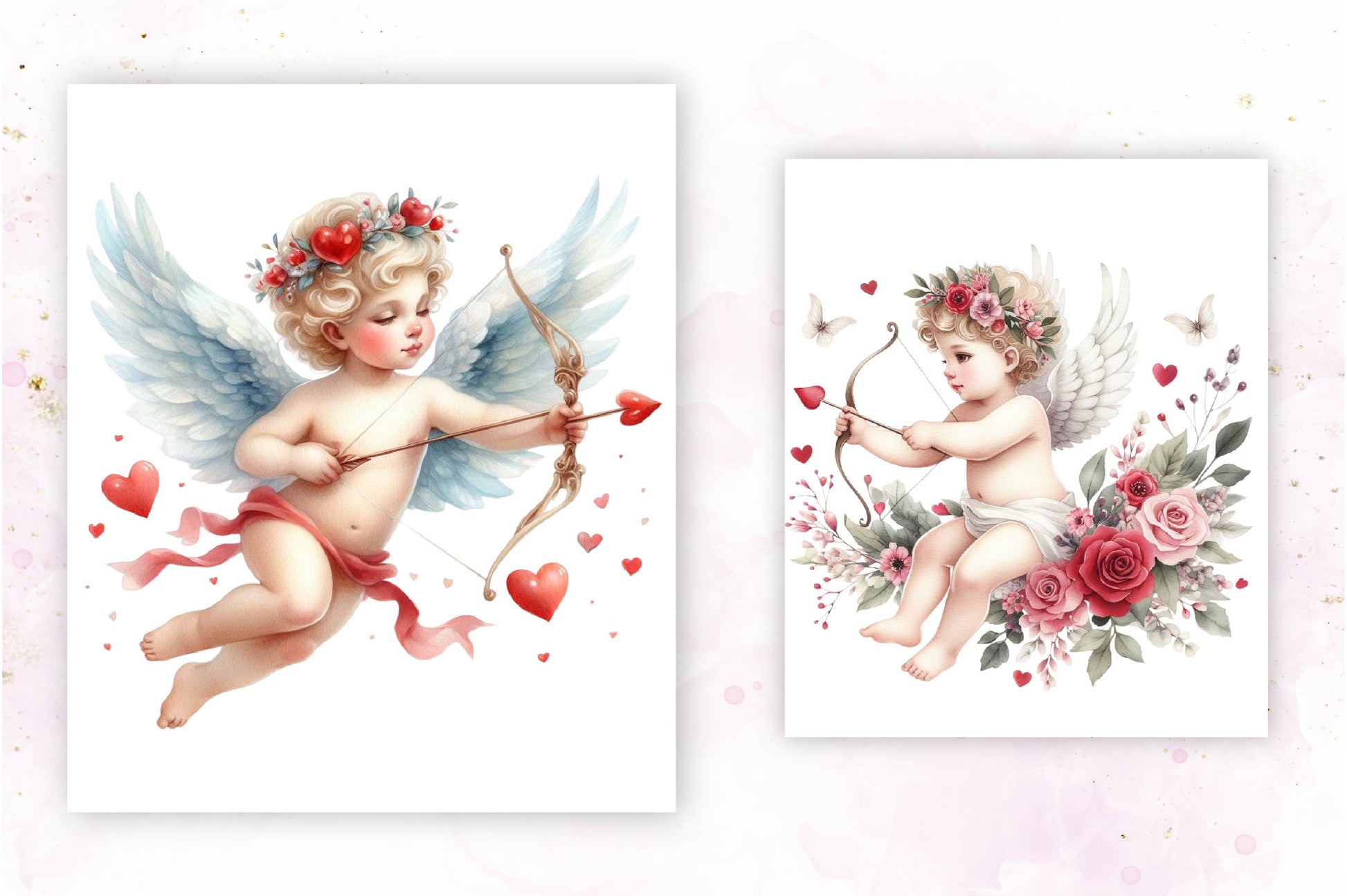Cute Baby Angel Clipart Bundle 1 - CraftNest - Digital Crafting and Art