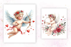 Cute Baby Angel Clipart Bundle 1 - CraftNest - Digital Crafting and Art