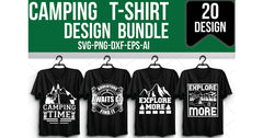 Camping T-Shirt Bundle - CraftNest - Digital Crafting and Art