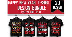New Year T-Shirt Bundle - CraftNest - Digital Crafting and Art
